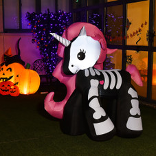 5.5-Foot Inflatable Skeleton Unicorn product image