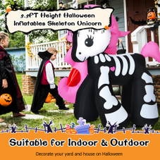 5.5-Foot Inflatable Skeleton Unicorn product image