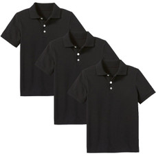Boys' Short Sleeve School Uniform Pique Polo Shirt (3-Pack)    product image