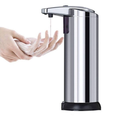 Hands-Free Electric Soap Dispenser in Stainless Steel product image