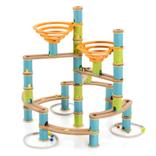 162-Piece Bamboo Marble Run Educational Learning Toy Set product image