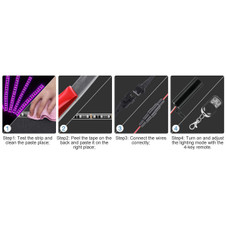 iMounTEK 6-Piece Motorcycle LED Light Strips product image