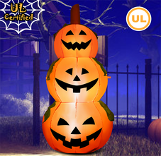 5-foot Inflatable 3-Pumpkin Stack Halloween Decor product image