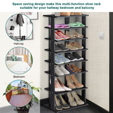 7-Tier Dual Shoe Rack with Practical Free-Standing Shelves  product image