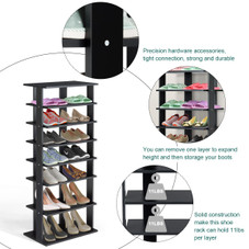 7-Tier Dual Shoe Rack with Practical Free-Standing Shelves  product image