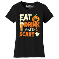 Women's Creepy Scary Short Sleeve Halloween T-Shirt product image