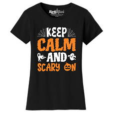 Women's Creepy Scary Short Sleeve Halloween T-Shirt product image