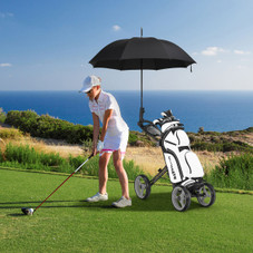 Folding 4-Wheel Golf Push Cart with Adjustable Handle product image