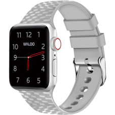 Carbon Fiber Silicone Band for Apple Watch Series 1-9 product image
