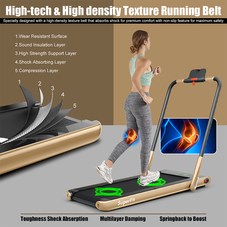 SuperFit™ 2-in-1 2.25HP Under Desk Electric Folding Treadmill with Remote Control product image