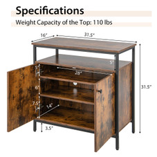 Industrial 2-Door Storage Cabinet product image