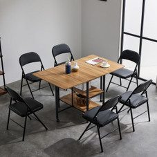 Heavy-Duty Padded Folding Portable Party Chairs with Metal Frame (Set of 6) product image