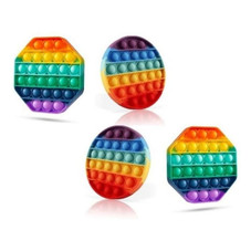 Rainbow Bubble Popper Anti-Stress Fidget Toy (2- or 4-Pack) product image