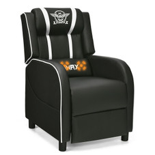 Massage Gaming Recliner PU Leather Chair with Footrest & Remote product image