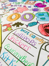 Halloween Coloring Table Cover product image