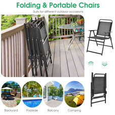 Goplus Heavy-Duty Folding Patio Chairs (Set of 2) product image