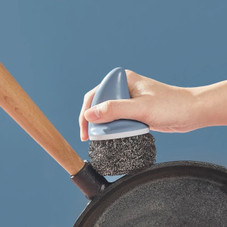 Cute Shark-Fin Pan Scrubber (with 4 Scrub Refills) product image