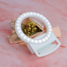 Clip-on Mini Phone Selfie Ring Light by Multitasky™ product image