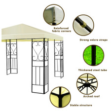 Decorative Steel Frame 10' x 10' Patio Gazebo Canopy product image