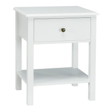 Single Drawer Classic Wood Nightstands (Set of 2) product image