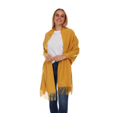 Year-Round Wraparound Scarf with Fringe product image