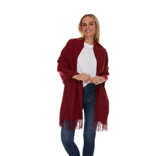 Year-Round Wraparound Scarf with Fringe product image