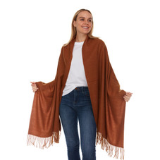 Year-Round Wraparound Scarf with Fringe product image