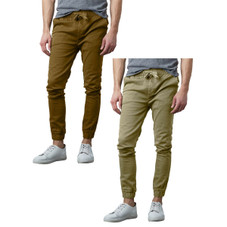 Men's Slim-Fit Cotton Twill Jogger Pants (2-Pack) product image