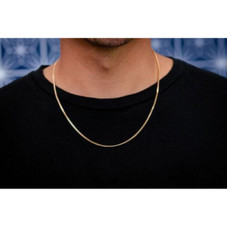 10K Solid Yellow Gold Cuban Chain Necklace product image