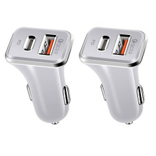 Universal 36W Fast Car Charger with USB-C PD & USB-A Ports product image