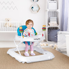 Height-Adjustable Folding Baby Walker with High Back and Padded Seat product image