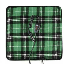 Zone Tech Green Plaid 12V Heating Mini Car Blanket Pad product image