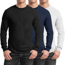 Men's Long Sleeve Crew Neck Tees (3-Pack) product image