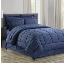 Manhattan Lights® 8-Piece Stripe or Vine Microfiber Bed-in-a-Bag product image