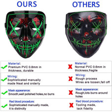 Light-up LED Halloween Mask product image