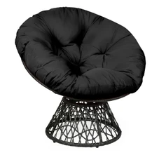 Rattan Ergonomic Swivel Papasan Chair product image