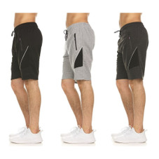 Men's French Terry Shorts with Zipper Pockets (3-Pack)  product image
