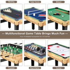 10-in-1 Multi Combo Game Table Set for Home product image