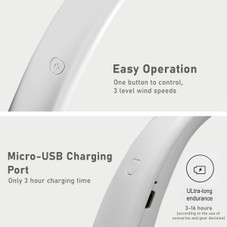Fenzer 3-Speed Rechargeable Neck Fan  product image