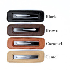 Vegan Leather Hair Clip Barrettes (Set of 2) product image