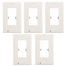 Round or Square Snap-on Outlet Plate with Built-in LED Night Lights (5-Pack) product image