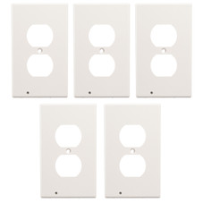Round or Square Snap-on Outlet Plate with Built-in LED Night Lights (5-Pack) product image