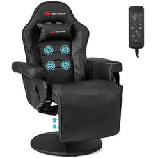 Massage Video Gaming Recliner Chair with Adjustable Height product image