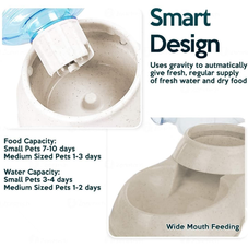 Zone Tech Self-Dispensing Pet Feeder and Water Dispenser product image