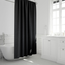 Mildew-Resistant Solid Vinyl Shower Curtain Liner with Magnets (1- or 2-Pack) product image