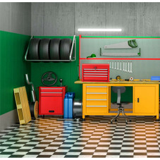 Rolling 2-in-1 6-Drawer Tool Cabinet product image