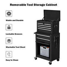 Rolling 2-in-1 6-Drawer Tool Cabinet product image