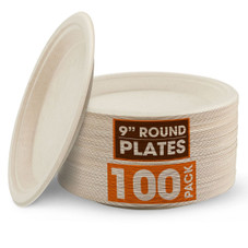 Cheer Collection™ 9-Inch Compostable Plates (100- to 500-Pack) product image