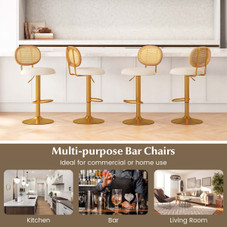 Height-Adjustable Swivel Bar Stools (Set of 2) product image