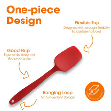 Cheer Collection Silicone Spatula Set for Nonstick Cookware product image